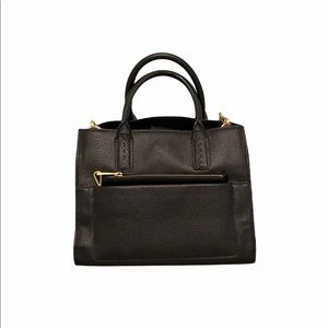 Black Pebble Leather Purse